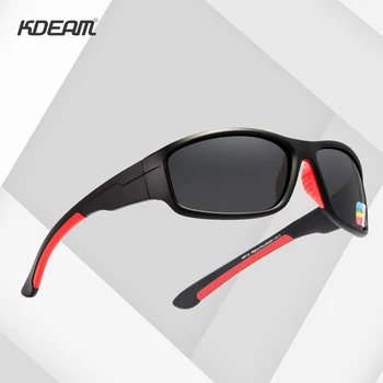 KDEAM Nezlomljiv TR90 sončna Očala Šport Moških Odlično Zunanjo Vožnje Očala Obleko za Vsak Obraz Odtenki KD712