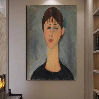 Amedeo Modigliani Najboljše Platno Barvanje, Tiskanje Dnevna Soba Dekoracijo Doma Umetnine Moderne Stenske Umetnosti Oljna Slika, Slike, Plakati,