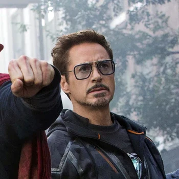 LongKeeper Tony Stark, Iron Man, sončna Očala Moški Letnik blagovne Znamke Kvadratnih Ravno Vrh Očala Ženske Kovinski Očala Oculos de sol UV400