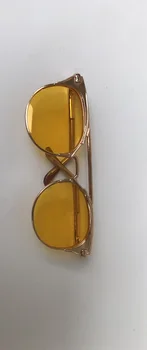 [MG614] Brezplačna Dostava Nove Neoblythe Lutka Očala # Očala za Sonce z Zlato Steklo Okvir za Blyth Pullip Doll Obleke za Drobno