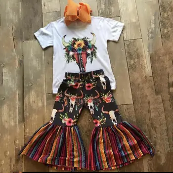 Otroci Baby Girl Obleke Cvet Vrhovi Srajco, Hlače, Dokolenke Obleko Poletje Malčke Dekliška Oblačila Boutique Obleke Otroci Oblačila
