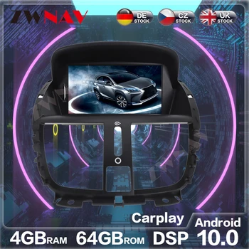 Android 10.0 4GB+64GB Auto Stereo Avto, GPS Navigacija za Peugeot 207 2007-Glavo Enota Multimedijski Predvajalnik, Radio magnetofon