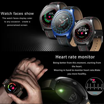 Beseneur Bluetooth Smart Watch Moških V10 Z Zaslonom na Dotik Velike Baterije Podpira TF Kartice Sim Fotoaparata za Android Telefon Smartwatch