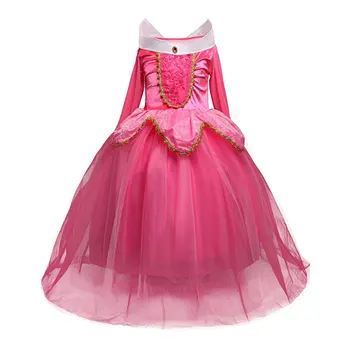 Dekleta Princesa Kostume Za Otroke Halloween Cospaly Stranka Rojstni Dan, Oblačila Za Otroke, Dolg Rokav Obleka Vestidos