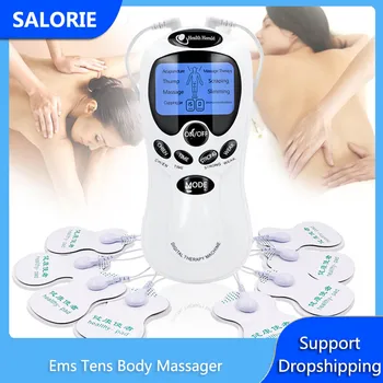 Deset Telo Massager Digitalni EMS Električni Impulz Massager Mišični Stimulator Terapije Naprave za Lajšanje Bolečin Akupunktura Fizioterapija
