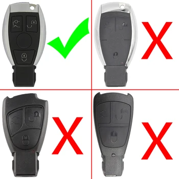 WhatsKey 3 Gumbi 433MHz Smart Remote Ključ Za Mercedes Benz 2000+ NEC&BGA tip zamenjajte NEC Čip MB C E W222 W211 W210 W204