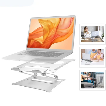 Aluminij Laptop Stand Ergonomska Multi-Angle Nastavljiv Mizo Laptop Imetnik w/Toplotne-Vent za Prenosnik MacBook Dell HP Več 10-17.3