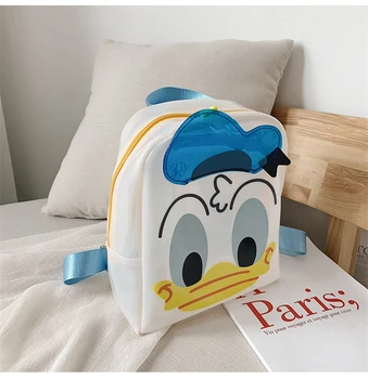 Disney Donald Duck nahrbtnik Fantje dekleta baby PU nahrbtnik 1-6 let risanka torba moda žele otrok šolska torba torba