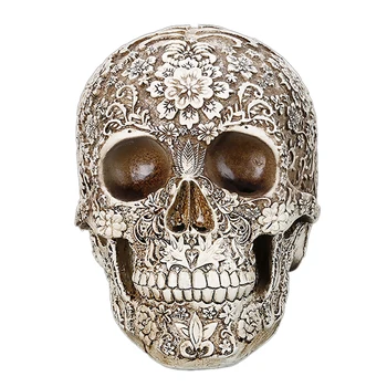 Gothic Smolo Skull Glave Kipov Carving Skulpture Namizje Obrti Halloween Dekoracijo Doma Dodatki,7.87 x 6.3 x 4.33 palčni