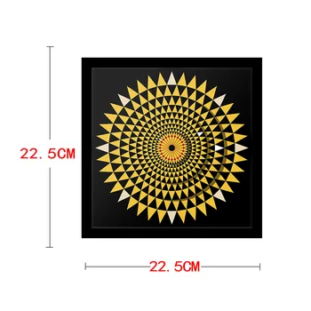 Sončnično Geometrijo Rastlin Umetnosti Ne tiktaka Ura Sodobnega Abstraktnega Modela Tabela Ura Visi Stenske Ure Mandala Cvetlični Doma Dekor