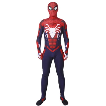 Napredno bo ustrezala Igra PS4-V2 Kostum Cosplay Halloween Jumpsuit Bodysuit 3D tiskanih spandex cos za Odrasli/Otroci