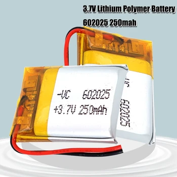 3,7 V 250mAh 602025 Litij-Polymer Li-Po baterija li ionska Baterija za Polnjenje celic Za Mp3, MP4 MP5 GPS, PSP, mobilni bluetooth